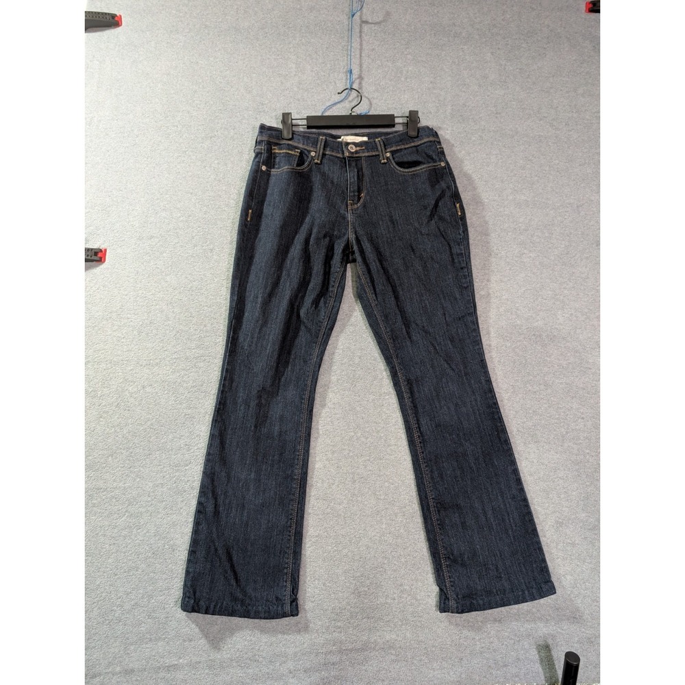 Levi's 515 Bootcut Jeans Women‎ Size 8 Short 30x27 Dark Wash Denim Stretch